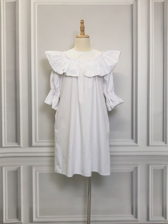 V255 Váy tay lỡ LIIN Hàng hiệu chính hãng thời trang nữ màu trắng ...