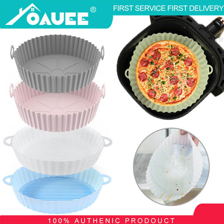 Air Fryers Oven Baking Tray Reusable Pot Silicone Easy To Clean Fried