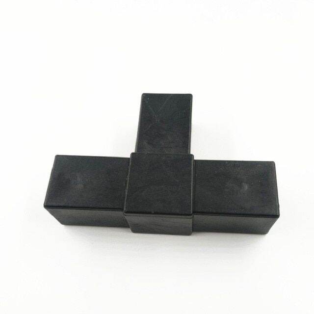 8pcs 25mm Square Tube Connector Two T Four Way Inner 22mm L Corner