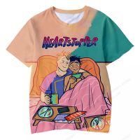 Heartstopper 3D พิมพ์เสื้อยืดผู้ชายแฟชั่นเสื้อยืดเด็กฮิปฮอปยอดประเดิมเด็กสาวเด็กผู้หญิง heartstopper อะนิเมะเสื้อยืด Kawaii ท็อปส์