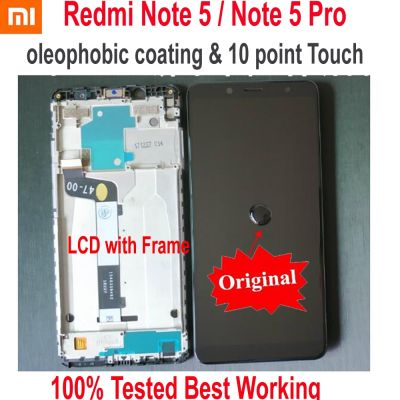 Xiaomi Redmi Note 5 Pro ที่ดีที่สุด Meg7s จอแสดงผล Lcd ที่ดีที่สุด10จุดหน้าจอสัมผัส Digitizer ประกอบกับกรอบเซ็นเซอร์ Note5ของ Hongmi