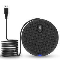 USB Conference Microphone,XIIVIO 360° Omnidirectional Condenser PC Microphones with Mute Plug &amp; Play Compatible with Mac OS X Windows for Video Conference,Gaming,Chatting,Skype