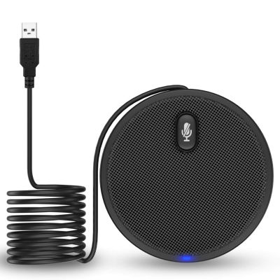 USB Conference Microphone,XIIVIO 360° Omnidirectional Condenser PC Microphones with Mute Plug &amp; Play Compatible with Mac OS X Windows for Video Conference,Gaming,Chatting,Skype