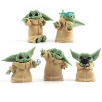 Yoda Grogu ของเล่นตุ๊กตาขยับแขนขาได้5ชิ้น/เซ็ตตุ๊กตาสตาร์วอร์สตุ๊กตาต่อสู้ Kids Toys คริสต์มาสขายดี