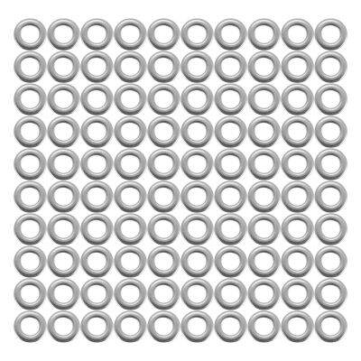 M5x10mm Stainless Steel Round Flat Washer for Bolt Screw 100Pcs