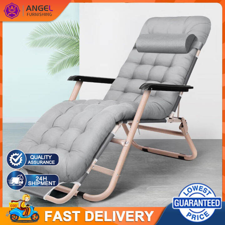 Folding Chair Folding Bed 300kg Loadbearing Outdoor Reclining Beach