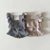 【CC】 2023 Baby Clothing Set Toddler Ruffle Tee Shorts 2Pcs Suits Children  39;s Wear 1 2 3 Year Old