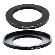 52mm-37mm 52mm to 37mm Black Step Down Ring Adapter for Camera & Camera Lens Filter Step Up Ring 37mm to 52mm Adapter Black thumbnail