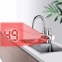 3000W Electric Kitchen Water Heater Faucet Tap Instant Hot Water Cold Heating Faucet Tankless Water with LED Digital Display