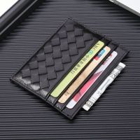 2023 New★ BV sheepskin woven ultra-thin card holder leather drivers license card holder male and female couple business card holder bank card holder