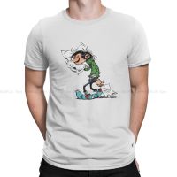 Sleepy Men Tshirt Gaston Lagaffe Comic Crewneck Short Sleeve T Shirt Humor Birthday Gifts