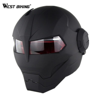 WEST BIKING Motorcycle Bike Full Face Helmet Matt Black Large Size Scooter Open Face Safety Helmet Waterproof Cycle Helmet