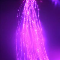 50PCSX 1mm X 2Meters Sparkle flash point glow PMMA plastic fiber optic cable for light decoration free shipping