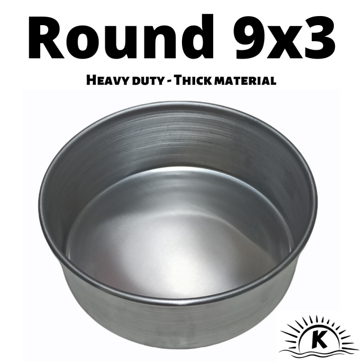 Round Baking Pan 9x3 / NINEXTHREE / Cake Pan / Round Pan | Lazada PH