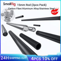 SmallRig 2PCS 15mm Aluminum Alloy Rods 12inch Long for DSLR Camera 15mm Rail Rod Black System Camera Accessories Universal