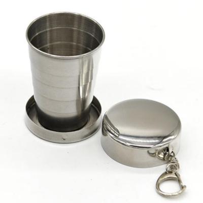 【Lucky】All Stainless Steel Folding Retractable Cup Folding Cup Blackjack Cup