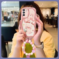Wave border Anti drop airbag Phone Case For OPPO Reno6 5G luxurious For Girls Full edging three-dimensional flower Soft