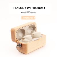 For Sony WF-1000XM4 เคส,Handmade Solid Wood Case for WF 1000XM4