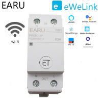 1P N Din Rail WIFI Circuit Breaker Smart Timer Switch รีเลย์รีโมทคอนลโดย EWeLink APP Smart Home ทำงานร่วมกับ Alexa