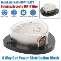 4Way 1*0 4*4 Power Splitter Wire Out Audio Block Distribution