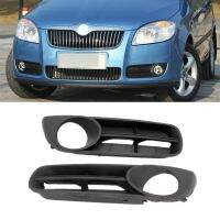 สำหรับ Skoda Fabia MK2 Roomster 2007 2008 2009 2010 2010แต่งรถ Paraurti Anteriore Griglia Fendineia Coperchio Lampada Foro