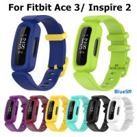 สายนาฬิกาสำหรับ Fitbit Ace 3สายนาฬิกาข้อมือเด็กสายรัดข้อมือซิลิโคนนิ่มสำหรับ Fitbit Inspire 2 Ace3 Classic Correa