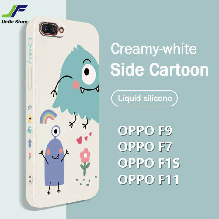 jiefie-เคสโทรศัพท์นักบินอวกาศการ์ตูนสำหรับ-oppo-f9-f7-f1s-f11-a83หมีน่ารักสนูปี้ฝาหลังกันแดดป้องกันปลอกซิลิโคนรูปสี่เหลี่ยม