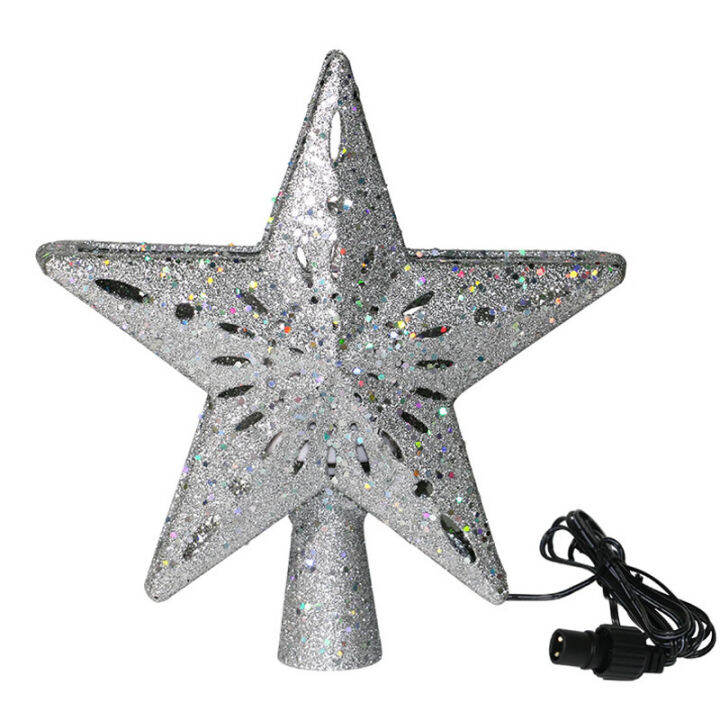 Personalised Star Photo Projection Ornament With Picture Inside,Custom Photo Ornament For Christmas Tree,Customized Pentagram Projection Hanging Pendant For Xmas Party Gifts