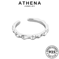 ATHENA JEWELRY แท้ ทอง 925 เงิน ผู้หญิง เกาหลี Silver ต้นฉบับ แหวน เครื่องประดับ แฟชั่น ไม่สม่ำเสมอ เครื่องประดับ R1207