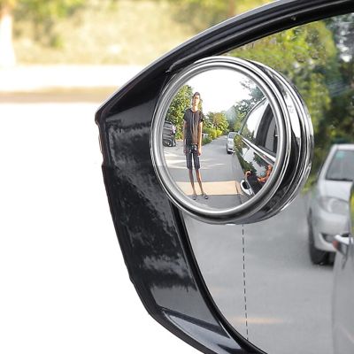 “：{}” 2Pcs HD Glass Car Blind Spot Mirror Auto Motorcycle 360° Adjustable Wide Angle Rearview Mirrors Extra Round Dropshipping
