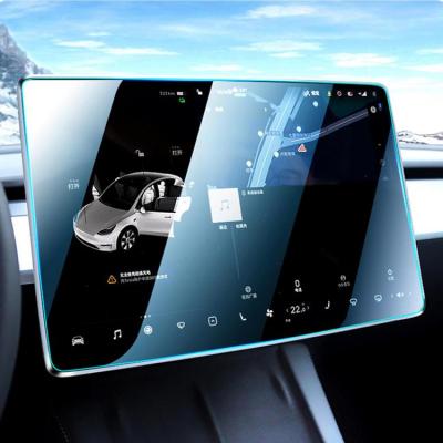 Tempered Glass Film For MODEL Y/3 4K HD Car Screen Protector 2.5D Arc Edge Center Console Display Control Navigation classical