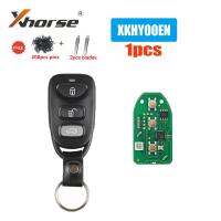 ลวดสากล XKHY00EN Xhorse 1ชิ้น/ล็อตรีโมทกุญแจสำหรับ Kunci Remote Mobil VVDI2ประเภท Hyundai 3ปุ่ม X007กุญแจรถพร้อมหมุดใบมีด