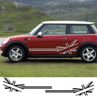 2022 Car Sticker For Mini Cooper R56 R57 R58 R50 R52 R53 R59 R61 R60 F60 F55 F56 F54 Flag Style Side Stripe Decals Accessories