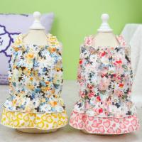 Pet Sling Dress  Eye-catching   Pet Dress Floral Pattern Pet Dog Puppy Summer Dress Dresses