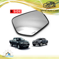 เนื้อเลนส์กระจก ข้าง ขวา ใส่ Mitsubishi L200 Triton Pick Up 2005 - 2015 Right Wing Side Door Mirror Glass Len L200 Triton Plus 4x2 4x4 2005-2015 Mitsubishi Mitsubishi  Aftermarket Parts L200 Triton Plus 4x2 4x4 ประตู ปี2005