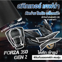 สติกเกอร์กันรอยฝาถังน้ำมันข้างพักเท้า Forza 350 2023