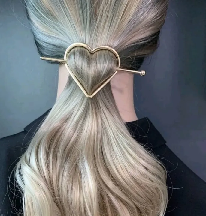 Heart Shape Ponytail Hair Clip Hair Accessories Minimalist Simple Plain -  actual photo - excellent quality - from abroad - made of imported materials  Price : 99 Sale price: 59 | Lazada PH