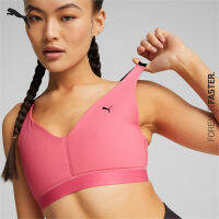 PUMA TRAINING - บราออกกำลัง Low Impact Elite Strappy Training Bra สีชมพู - APP - 52222682