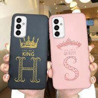 สำหรับเคสโทรศัพท์แฟชั่น Samsung กาแลคซี F13เคสฝาหลังซิลิโคนแบบนิ่มมีตัวอักษรหรูหรารับรู้ขั้นสูงเคสสำหรับ Samsung Galaxy Samsung Galaxy F 13 GalaxyF13เคสห่อหุ้มคู่รักกระเป๋าเคสใหม่