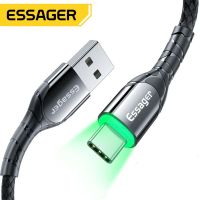 HOT weime428 - / Essager USB Type C เคเบิ้ล3A อย่างรวดเร็ว USB ชาร์จไมโครสายข้อมูล USB-C ชาร์จโทรศัพท์มือถือ USBC ลวดสายไฟสำหรับ S Amsung S20 Xiaomi