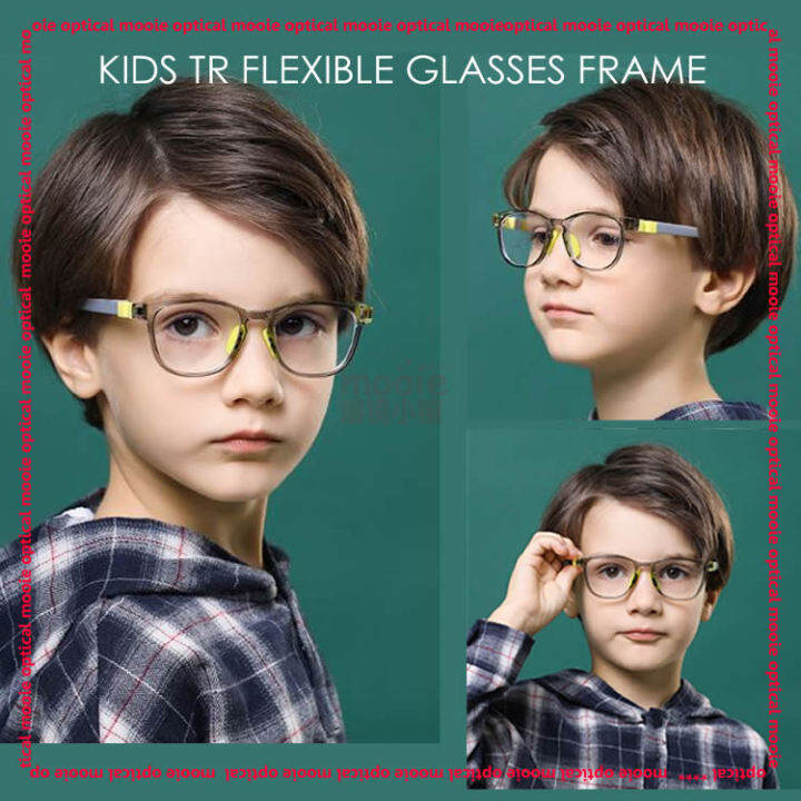 Kids TR Glasses Children Flexible Frame (7 to 12 yrs old) Bingkai ...