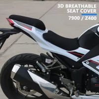 เบาะครอบที่นั่งลดการกระแทกปกป้องรถจักรยานยนต์สำหรับ Kawasaki Ninja 400 Z900 Z400 Z 900 400ผ้าไนล่อนอุปกรณ์เสริมฝาครอบอานจักรยาน