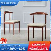 ใหม่‼ เก้าอี้ไม้ เบาะหนัง ขาเหล็ก Woody chair เก้าอี้กินข้าว เก้าอี้อเนกประสงค์ เก้าอี้ทำงาน เฟอร์นิเจอร์ตกแต่งห้อง เก้าอี้สไตล์โมเดิร์น