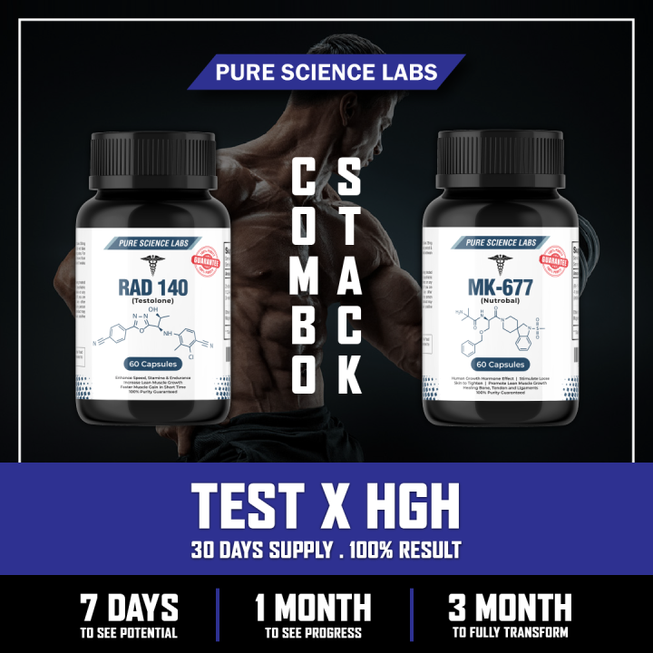 SARMs PureScienceLabs Xtreme Bulking, MK677 + RAD140, ( Nutrabol