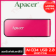 Apacer AH334 USB 2.0 Flash Drive 16GB (Pink สีชมพู) ของแท้ ประกันสินค้า Limited Lifetime Warranty