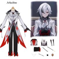 Genshin Impact Arlecchino Cosplay Costume The Knave Arlecchino Cosplay Fatui Harbingers Uniform Clothes Halloween Costume