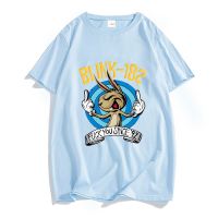 PUNK Band Blink-182 ROCK เพลง T เสื้อผู้ชาย Rampant Rabbit Grunge เสื้อยืด 100% Cotton เสื้อยืดมังงะ/การ์ตูน Heavy จิต Harajuku