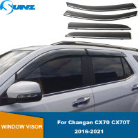 หน้าต่าง Visor Weather Shield สำหรับ Changan CX70 CX70T 2016 2017 2018 2019 2020 2021 Auto Door Visor Weathershield Window Protectors