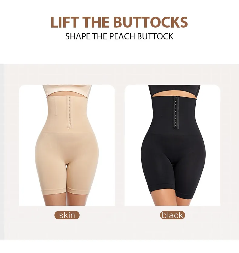 SC INT Mall High Waist Trainer Body Shaper Shorts Female Slimming fajas Women  Firm Tummy Control with Hook Butt Lifter Shapewear Panties