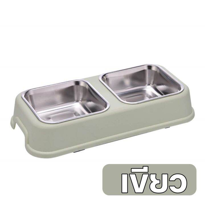 ที่ให้อาหารสัตว์เลี้ยง-ชามอาหารแมว-bo906-ชามอาหารสุนัข-pet-stainless-bowl